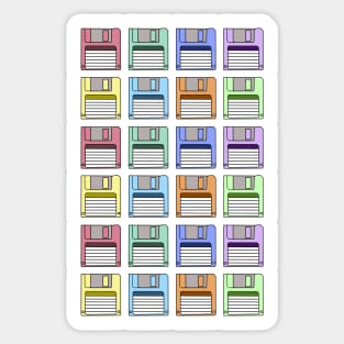 Floppy Disk Pattern Sticker